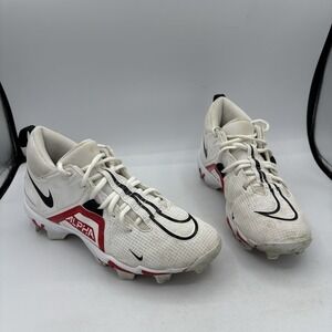 Nike Football Cleats Mens Size 7‎ Alpha Menace 3 Shark White Red CV0582-103